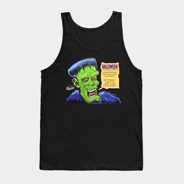 Frank loves Halloween Tank Top by SCOT CAMPBELL DESIGNS